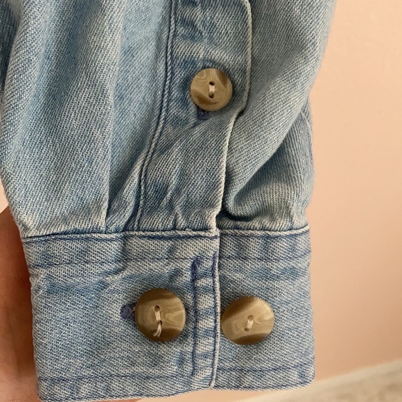 Christopher & Banks Denim Embroidered Button up - Picture 8 of 13